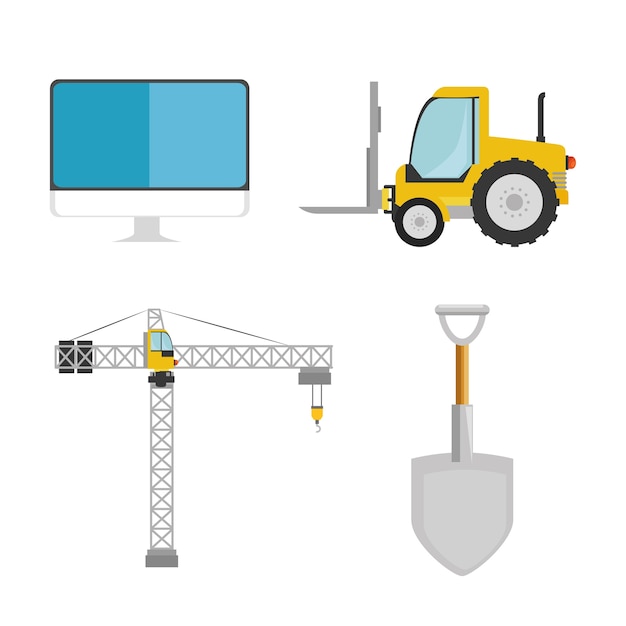 Under construction icon set