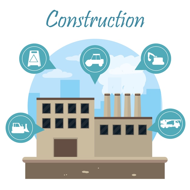 Construction industry concept