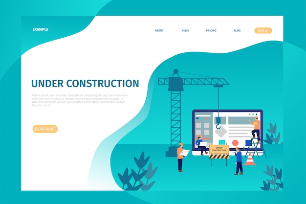 Under construction landing page for site. 