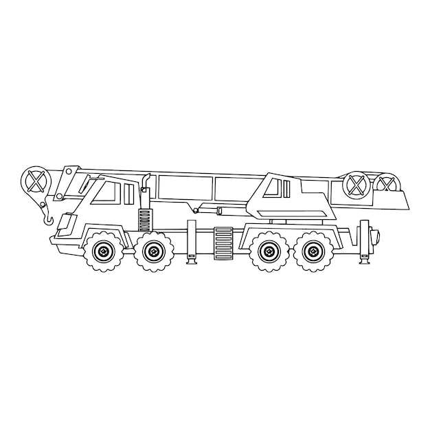 Construction machine coloring pages for kids Vehicle coloring pages