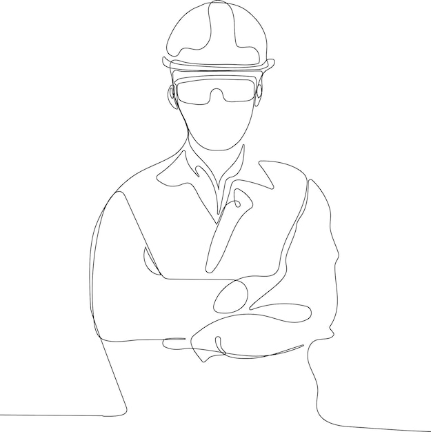 construction manager and engineer working on building site. Vector illustration