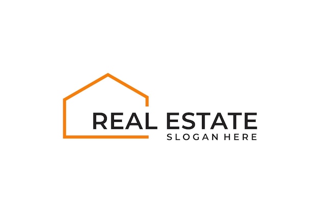 Construction real estate logo symbol graphic