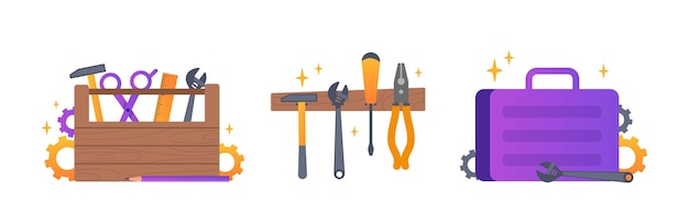 Construction repair tools set