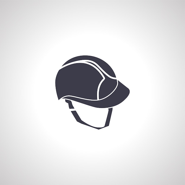 construction safety helmet isolated icon