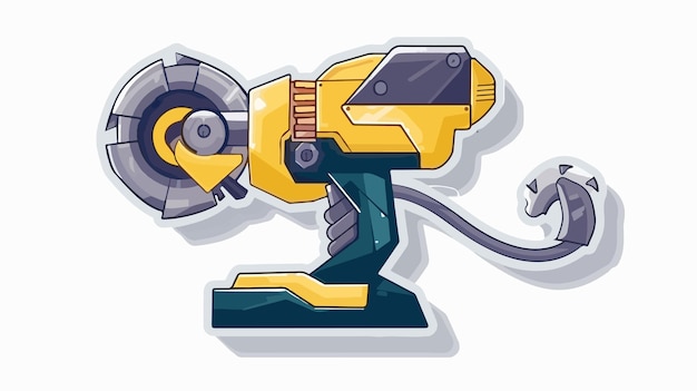 Construction Tool Icon Colorful Sticker