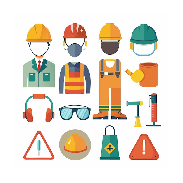 Vector construction and tools icons set