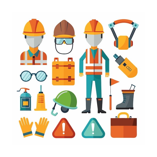 Vector construction and tools icons set