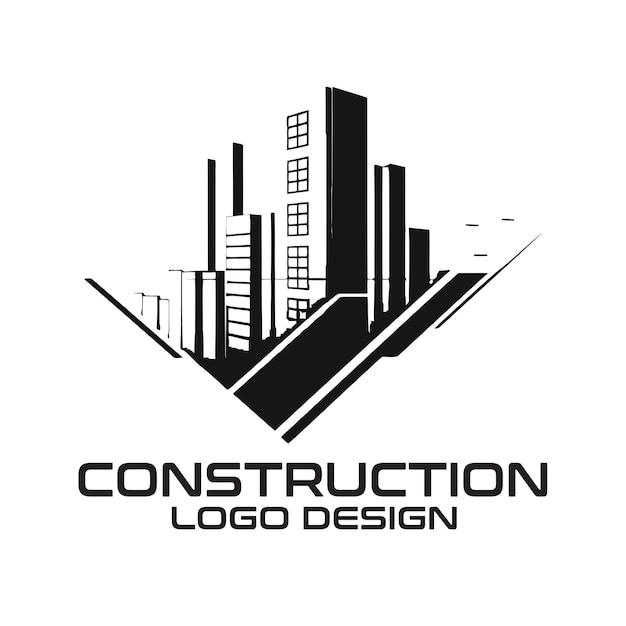 Construction vector logo design