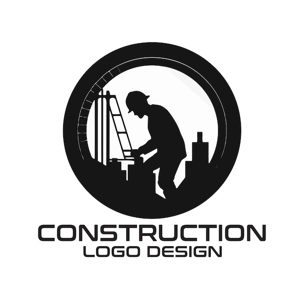 Construction vector logo design