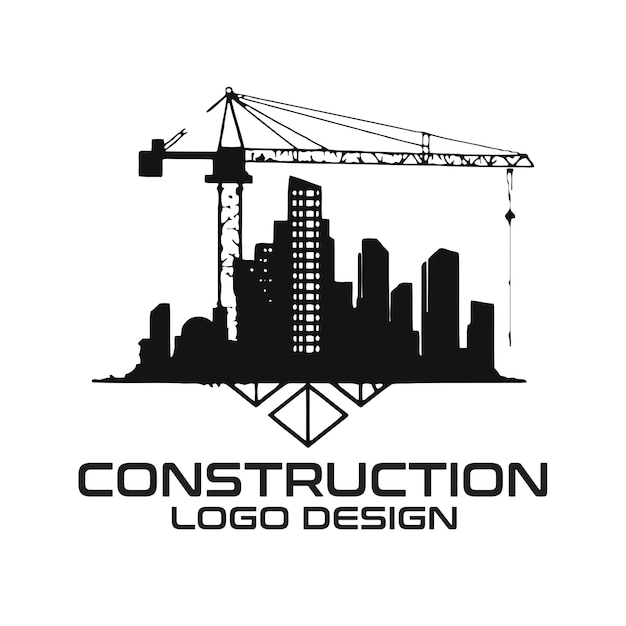 Construction vector logo design