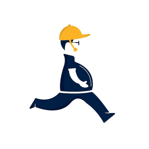 Construction worker icon vector design.