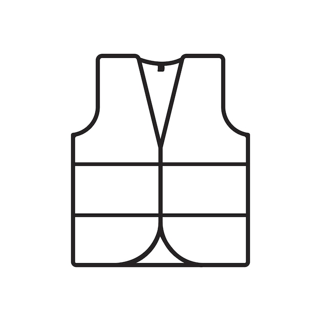 Construction worker vest icon