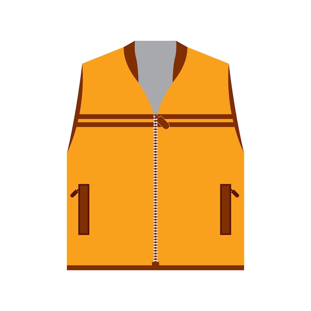 Vector construction worker vest icon