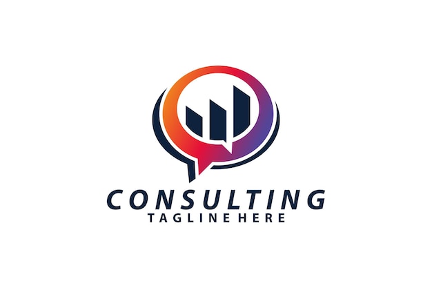 Consulting logo icon vector isolated