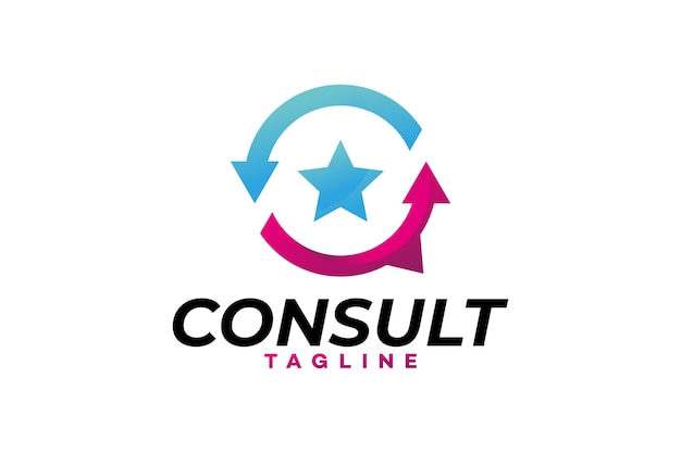 Consulting logo icon vector isolated