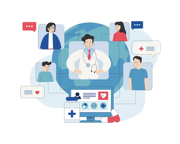 Consulting patients all over world online Large patient base for narrow profile specialist Communication with doctor through video calls and messengers Filling out patient card online