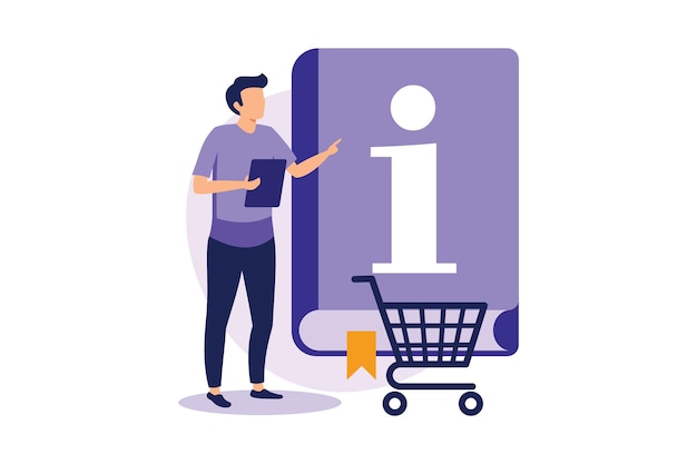 Consumer Information flat modern design illustration