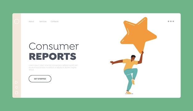 Consumer Reports Landing Page Template Review and Feedback for Services Rating Ranking Evaluation and Classification