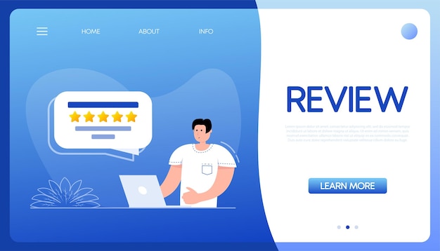 Consumer review people Icon for banner design Vector illustration