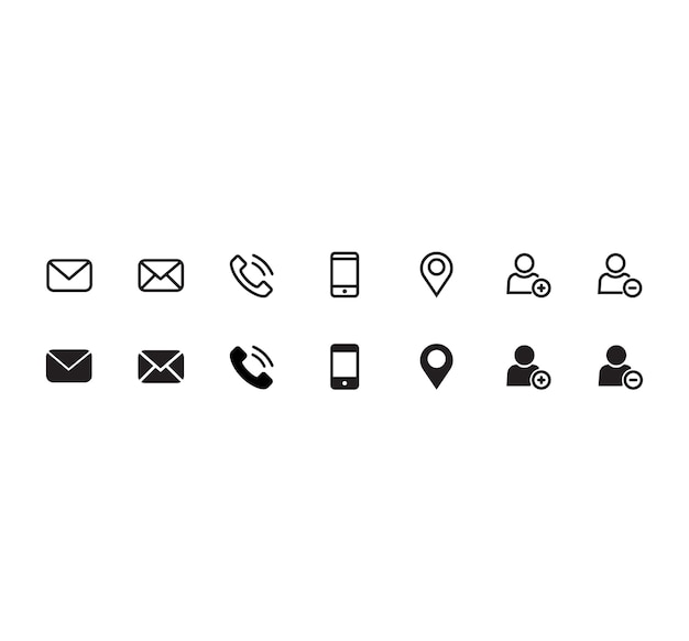 Contact Icon set