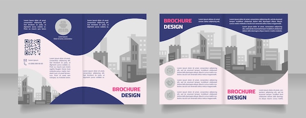 Contemporary architects firm blank brochure design