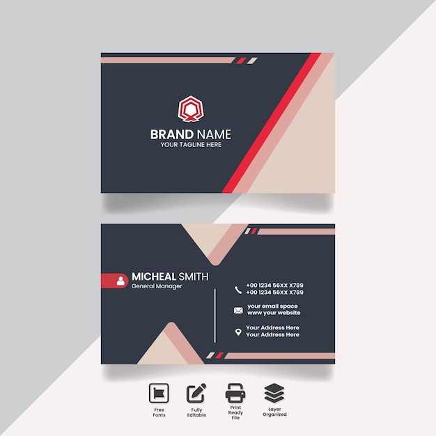 Contemporary Design Business Card Template