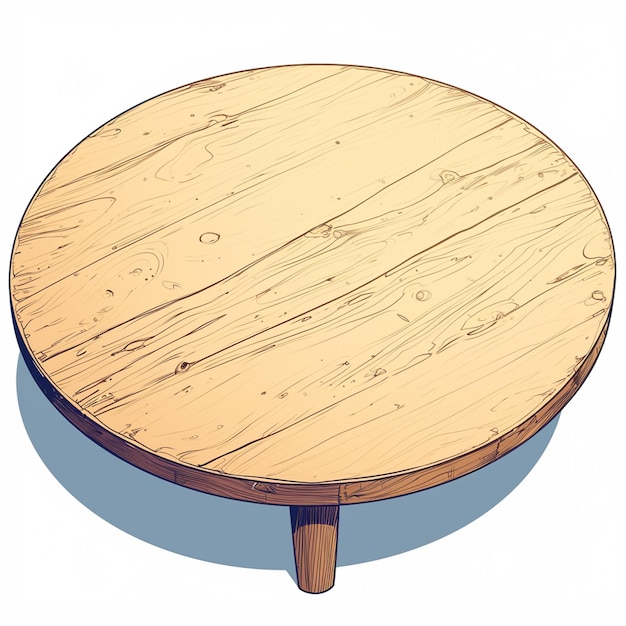 Contemporary round dining table