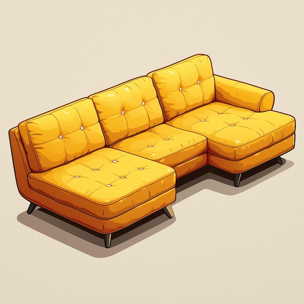 Contemporary sectional sofa with chaise