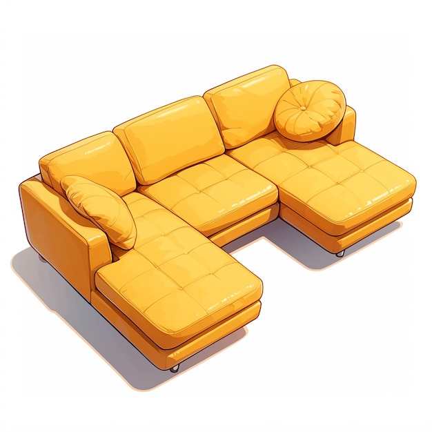 Contemporary sectional sofa with chaise