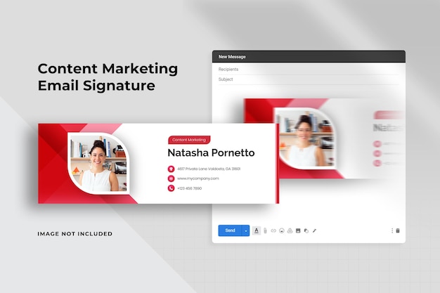 Content Marketing Email Signature Template