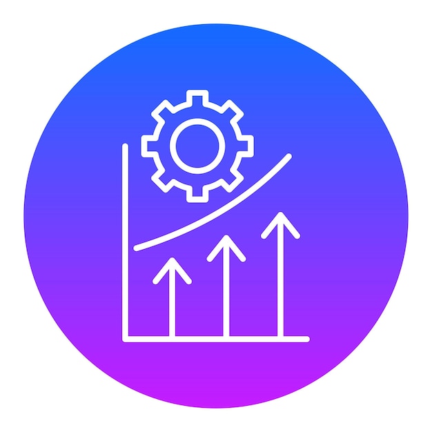 Vector continuous improvement icon