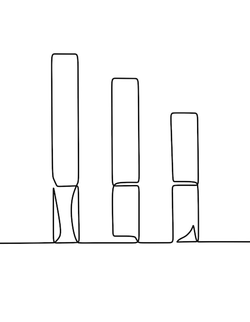 Continuous line drawing on cigarette