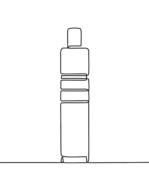 Continuous line drawing on cigarette