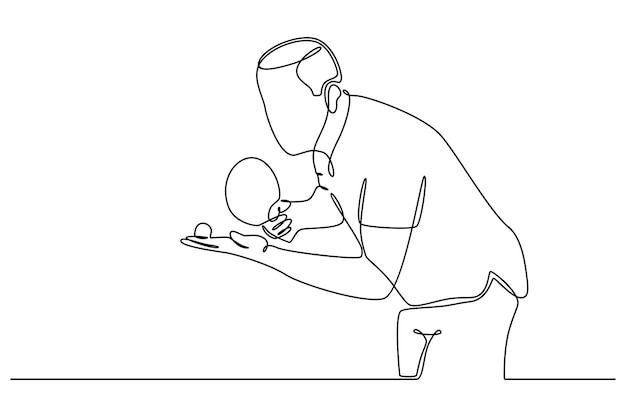 continuous line drawing of young male table tennis players playing on white background vector