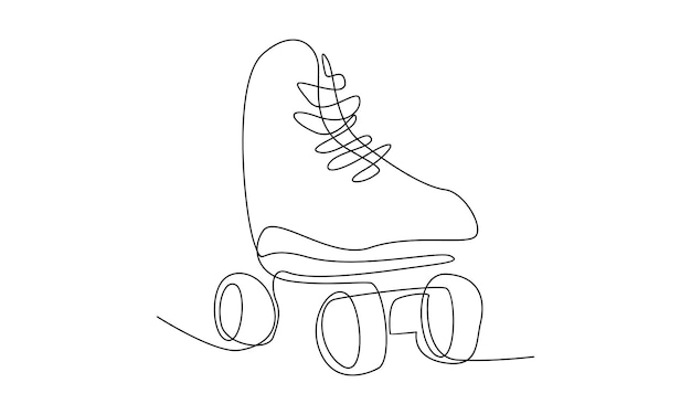 Continuous line of sport roller skates