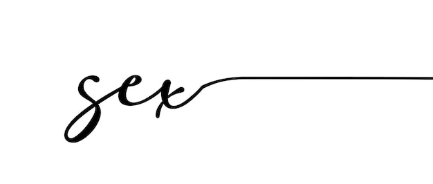 Continuous one line calligraphy minimalistic handwriting with white background