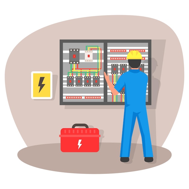 Control voltage switchboard, Handyman Distribution board for control electrical voltage in house