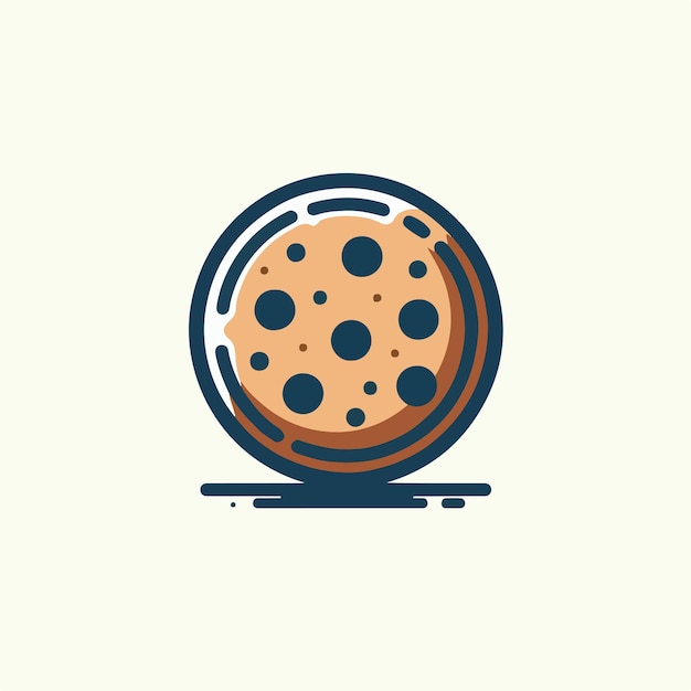 Vector cookie logo illustration