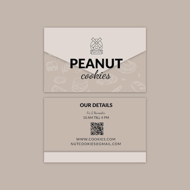 Cookies business card template