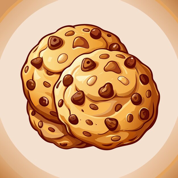 Vector cookies food illustration vector art layout