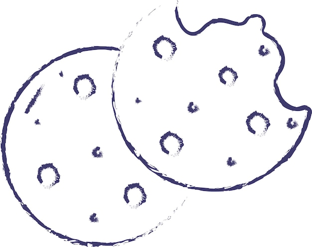 Cookies hand drawn vector illustration