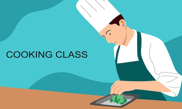 Cooking class background Can use for banner poster card and brochure