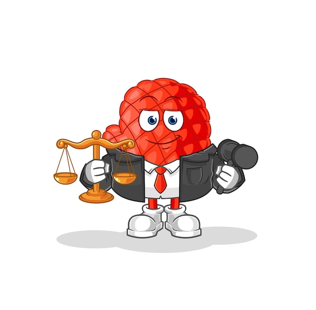 Cooking glove lawyer cartoon cartoon mascot vector