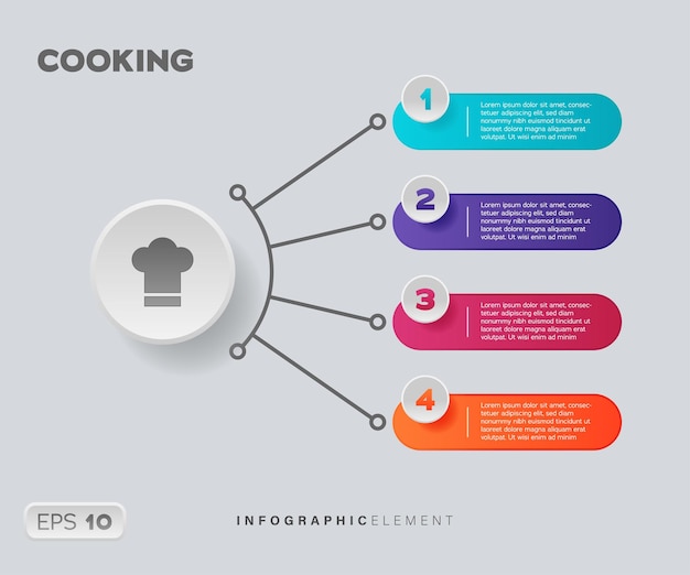 Cooking Infographic Element