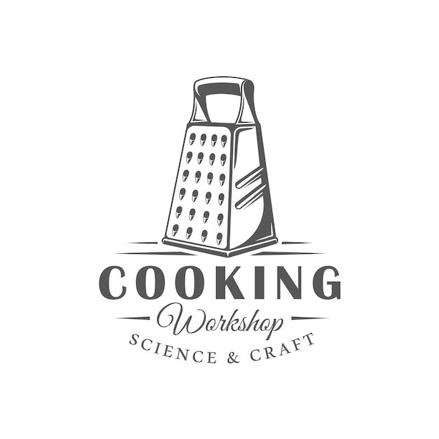 Cooking label isolated on white background