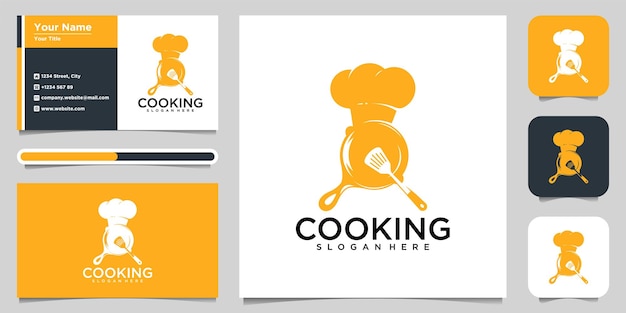 Vector cooking logo. icon or symbol for design menu restaurant. vector illustration