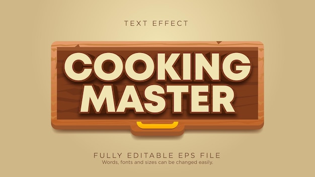 Cooking Master Games UI Button Text Effect Font Type