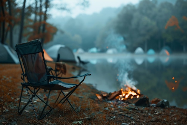 Vector cooking pumpkin squash on a campfire when wild camping in bosnia camping autumn place with bonfire