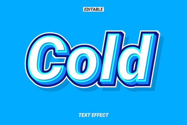 Cool 3d Blue Text Effect