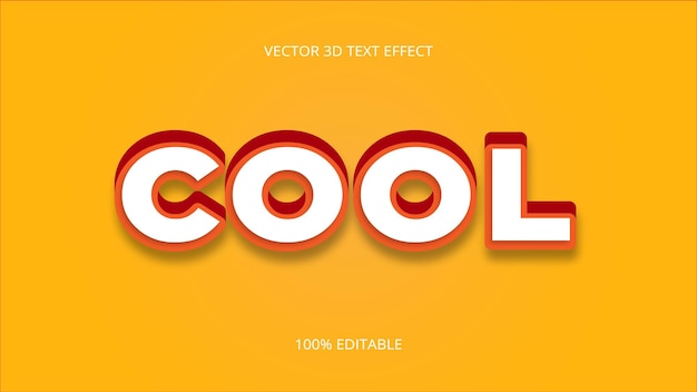 cool 3D editable text effect